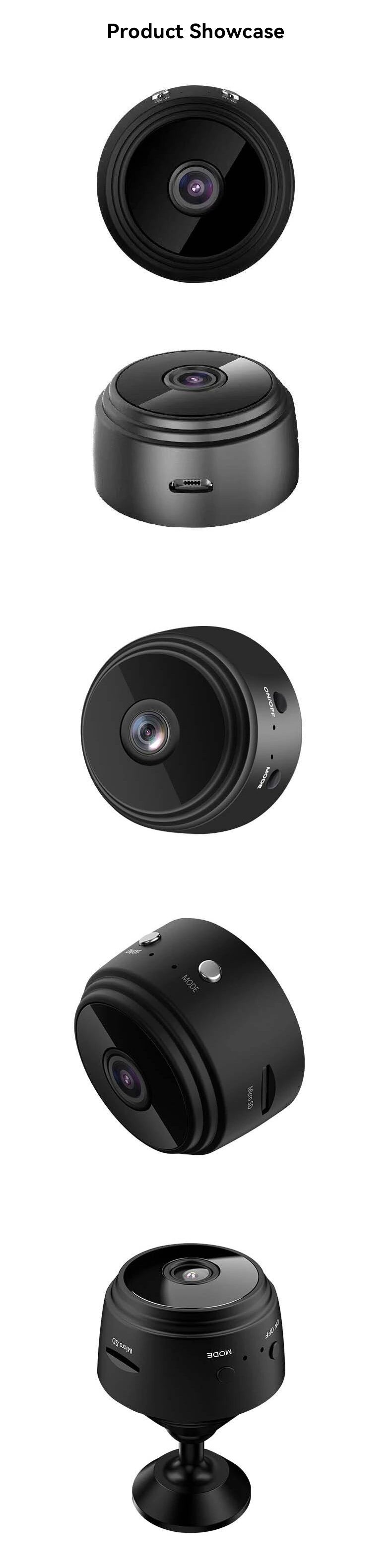 WiFi Mini Camera HD 1080p Wireless Video Recorder Voice Recorder Security Monitoring Camera